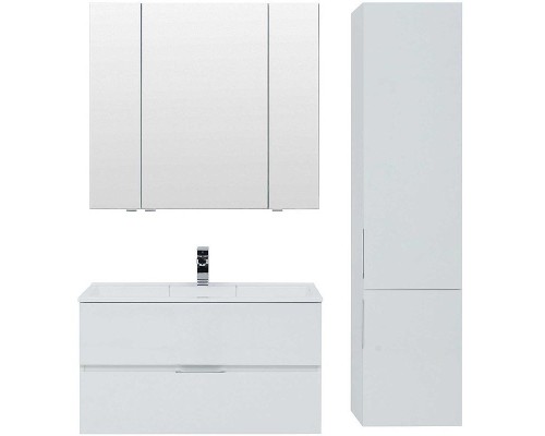 Тумба под раковину Aquanet Алвита 100 235341 подвесная Белая