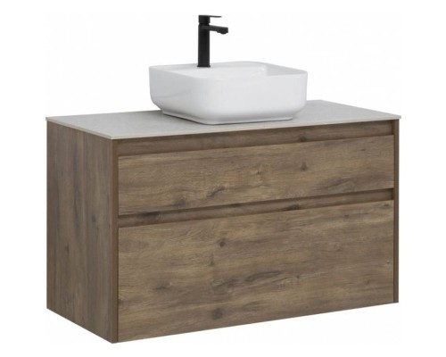Тумба под раковину Aquanet Nova Lite 100 249521 подвесная Дуб рустикальный