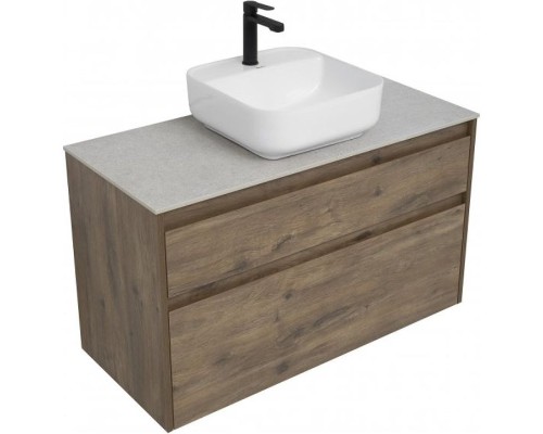 Тумба под раковину Aquanet Nova Lite 100 249521 подвесная Дуб рустикальный
