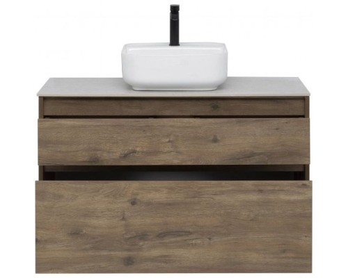 Тумба под раковину Aquanet Nova Lite 100 249521 подвесная Дуб рустикальный