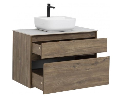 Тумба под раковину Aquanet Nova Lite 90 249518 подвесная Дуб рустикальный