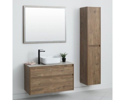 Тумба под раковину Aquanet Nova Lite 90 249518 подвесная Дуб рустикальный