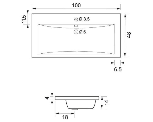 Тумба с раковиной Aquanet Верона 100 212871 Белая