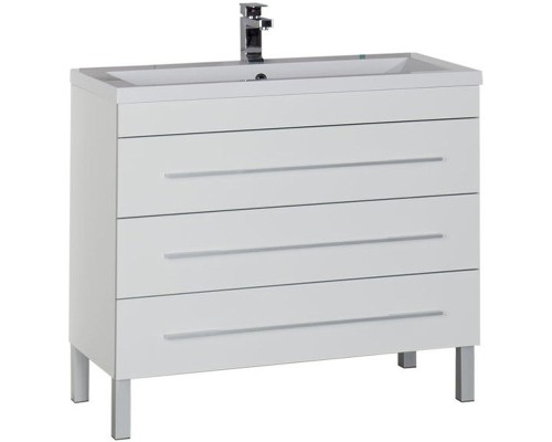 Тумба с раковиной Aquanet Верона 100 212871 Белая