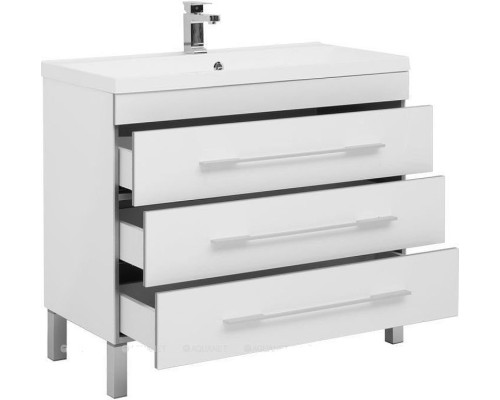 Тумба с раковиной Aquanet Верона 100 212871 Белая