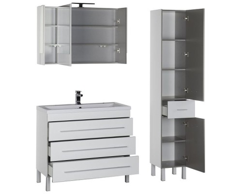 Тумба с раковиной Aquanet Верона 100 212871 Белая