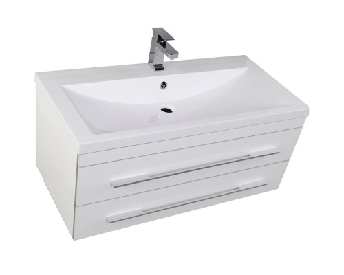 Тумба с раковиной Aquanet Верона 100 212864 подвесная Белая