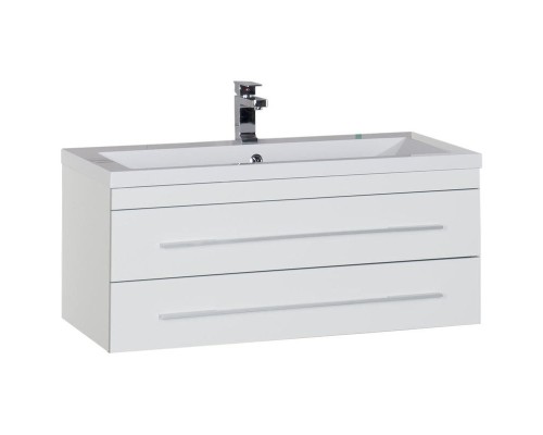 Тумба с раковиной Aquanet Верона 100 212864 подвесная Белая