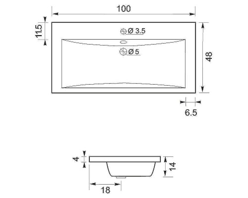 Тумба с раковиной Aquanet Верона 100 212864 подвесная Белая