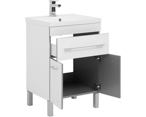 Тумба с раковиной Aquanet Верона 58 213028 Белая