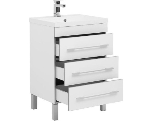Тумба с раковиной Aquanet Верона 58 212876 Белая
