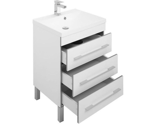 Тумба с раковиной Aquanet Верона 58 212876 Белая