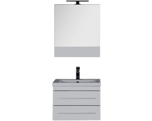 Тумба с раковиной Aquanet Верона 58 212878 подвесная Белая