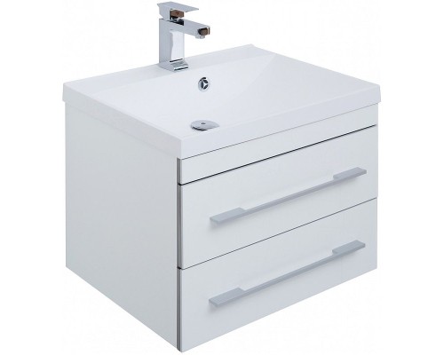 Тумба с раковиной Aquanet Верона 58 212878 подвесная Белая