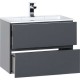 Тумба под раковину Aquanet Алвита 70 183992 подвесная Серый антрацит