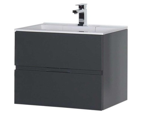 Тумба под раковину Aquanet Алвита 70 183992 подвесная Серый антрацит