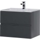 Тумба под раковину Aquanet Алвита 70 183992 подвесная Серый антрацит