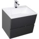 Тумба под раковину Aquanet Алвита 70 183992 подвесная Серый антрацит