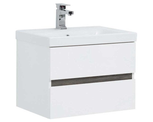 Тумба под раковину Aquanet Беркли 50 254288 подвесная Белый Дуб рошелье