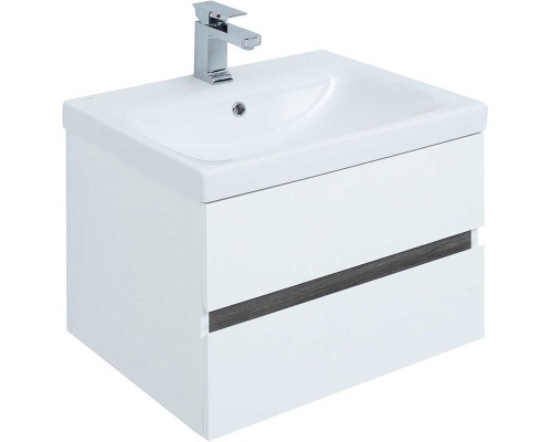 Тумба под раковину Aquanet Беркли 50 254288 подвесная Белый Дуб рошелье