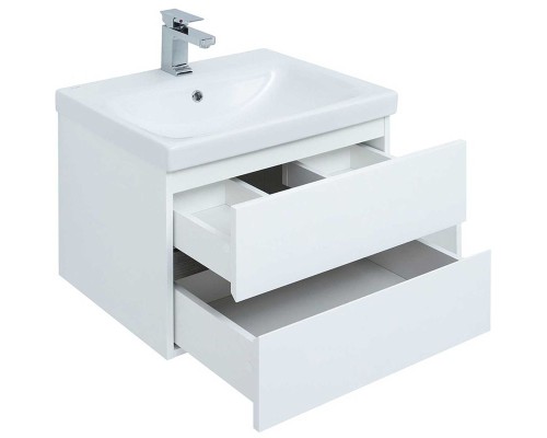 Тумба под раковину Aquanet Беркли 50 254288 подвесная Белый Дуб рошелье