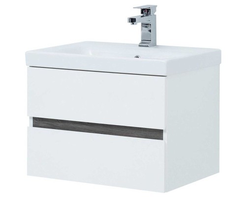 Тумба под раковину Aquanet Беркли 50 254288 подвесная Белый Дуб рошелье