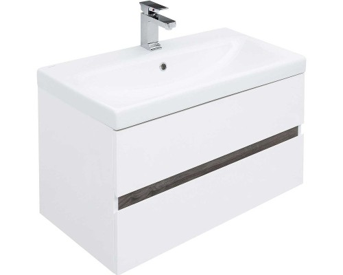 Тумба под раковину Aquanet Беркли 80 254290 подвесная Белый Дуб рошелье