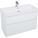 Тумба с раковиной Aquanet Бруклин 100 212599 подвесная Белая