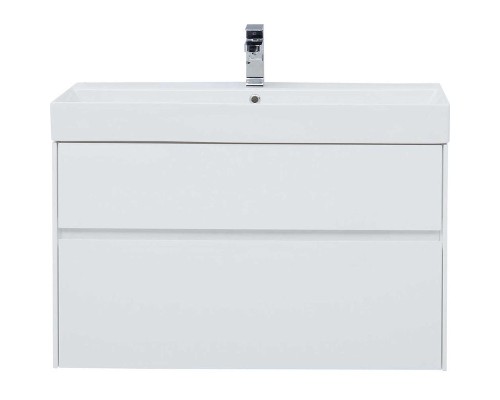 Тумба с раковиной Aquanet Бруклин 100 212599 подвесная Белая