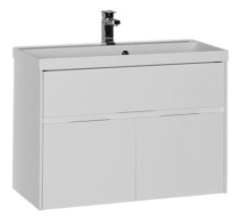 Тумба с раковиной Aquanet Латина 90 212933 подвесная Белая