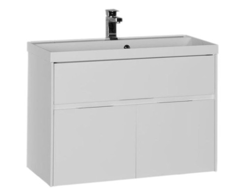 Тумба с раковиной Aquanet Латина 90 212933 подвесная Белая