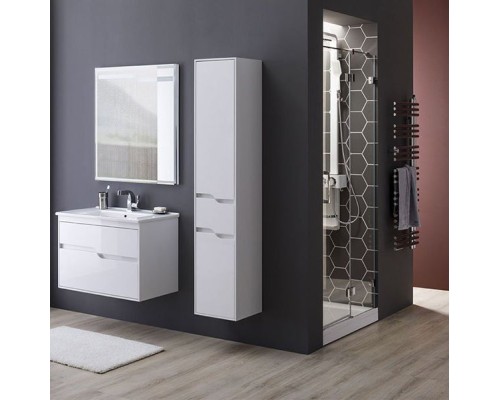 Тумба с раковиной Aquanet Модена 100 212664 подвесная Белый глянец