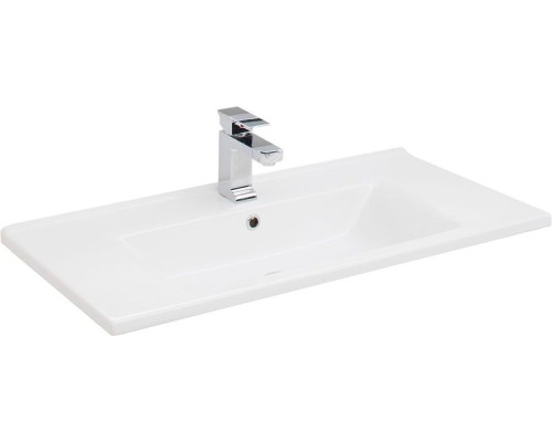 Тумба с раковиной Aquanet Модена 100 212664 подвесная Белый глянец