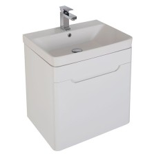 Тумба с раковиной Aquanet София 60 212586 подвесная Белый глянец