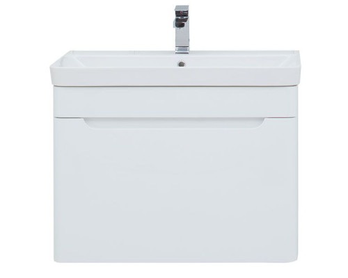 Тумба с раковиной Aquanet София 80 212587 подвесная Белый глянец