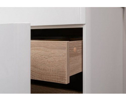 Тумба с раковиной Aquanet София 80 212587 подвесная Белый глянец