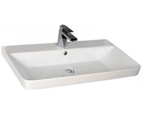 Тумба с раковиной Aquanet София 80 212587 подвесная Белый глянец