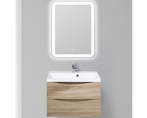 Тумба под раковину BelBagno Marino 70 MARINO-700-2C-SO-WO-P подвесная Rovere Bianco