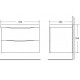 Тумба под раковину BelBagno Marino 70 MARINO-700-2C-SO-WO-P подвесная Rovere Bianco