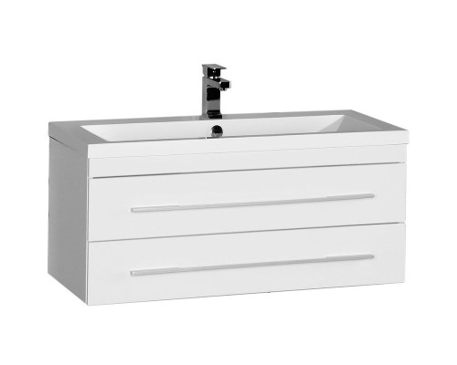 Тумба с раковиной Aquanet Нота 100 212860 подвесная Белая