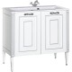 Тумба с раковиной Aquanet Паола 90 213016 Белая