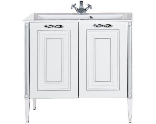 Тумба с раковиной Aquanet Паола 90 213016 Белая