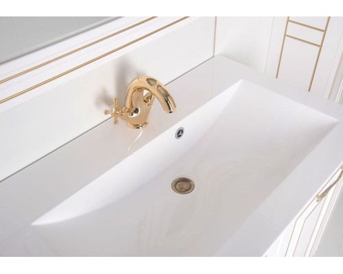 Тумба с раковиной Aquanet Паола 90 212621 Белая