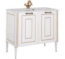 Тумба с раковиной Aquanet Паола 90 212621 Белая