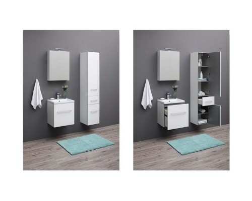 Тумба с раковиной Aquanet Порто 50 212575 подвесная Белая