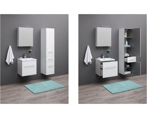 Тумба с раковиной Aquanet Порто 60 212576 подвесная Белая