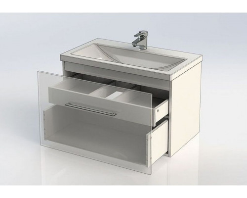 Тумба с раковиной Aquanet Порто 80 212577 подвесная Белая