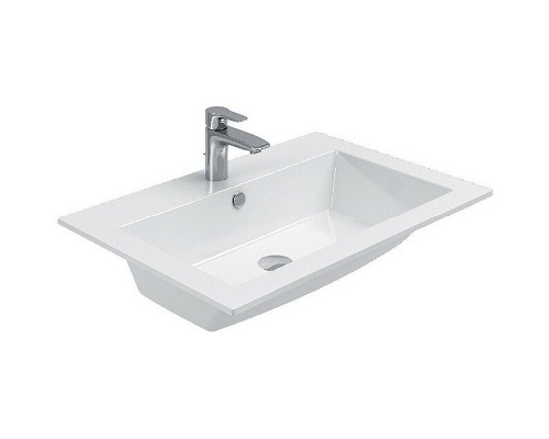 Тумба с раковиной Aquanet Lino 90 271949 подвесная Белая матовая