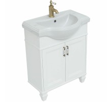 Тумба с раковиной Aquanet Валенса New Классик 65 273540 Белая матовая