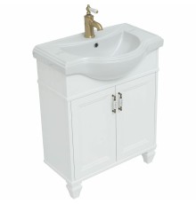 Тумба с раковиной Aquanet Валенса New Классик 65 273540 Белая матовая